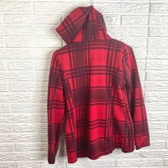 5/$25 Glimmer by JJ Basica Kids Red Black Plaid Jacket - Picture 5 of 5